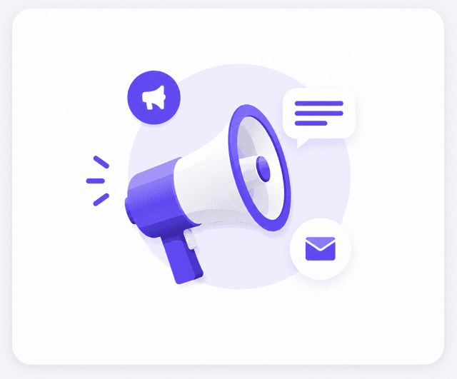 Broadcast offers, updates, and announcements